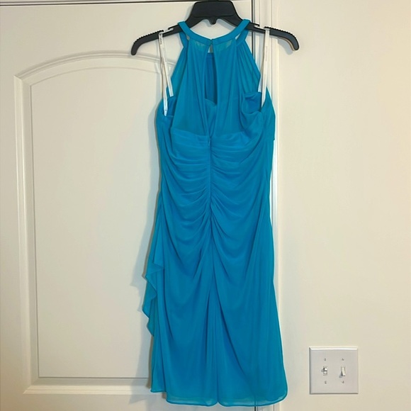 NWT David's Bridal Malibu Sleeveless Built In Bra Short Dress Size 8 NWT - Picture 2 of 7